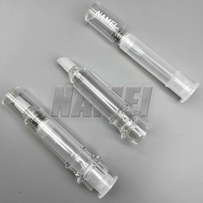 Un buon prezzo. Tubi trasparenti ondulati di lucido per labbra di design sorprendente contenitore di lucido per labbra vuoto di lusso in linea