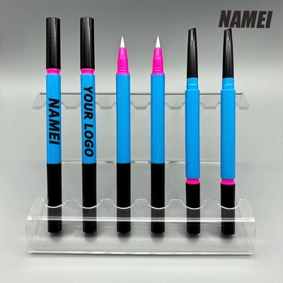 Un buon prezzo. Disegno classico delineatore di occhi liquido sottile confezione di matita cosmetica confezione di matita di sopracciglio in plastica a doppia estremità in linea