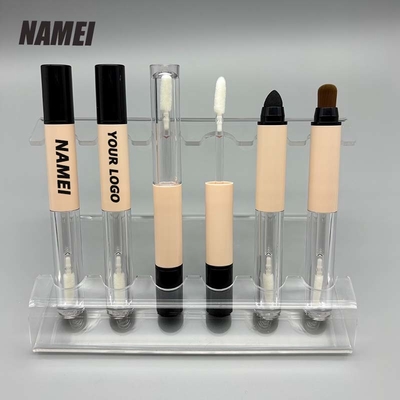 Un buon prezzo. Imballaggio per lucente labiale Contenitore di rossetto vuoto Tubi in plastica con spazzolino per labbra in linea
