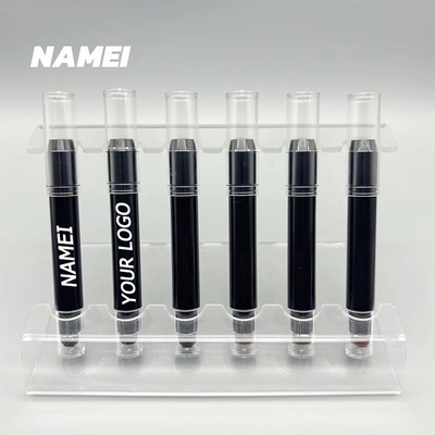 Un buon prezzo. penna per ombrelloni 2 in 1 contenitore di matite a doppia punta con spugna per il confezionamento del trucco in linea