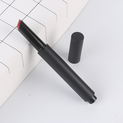 Un buon prezzo. Compressibile Tubi rotondi nero opaco balsamo per labbra, rossetto, contenitore per tubi di trucco in linea