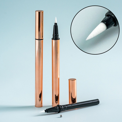 Un buon prezzo. tubo di trucco professionale eyeliner imballaggio vuoto Perla a dondolo tubo di eyeliner in oro liquido penna di imballaggio per eyeliner personalizzata in linea